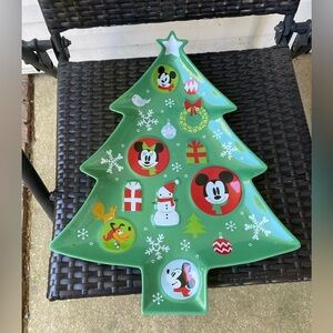 Christmas Tree Cookie Platter with Disney Characters